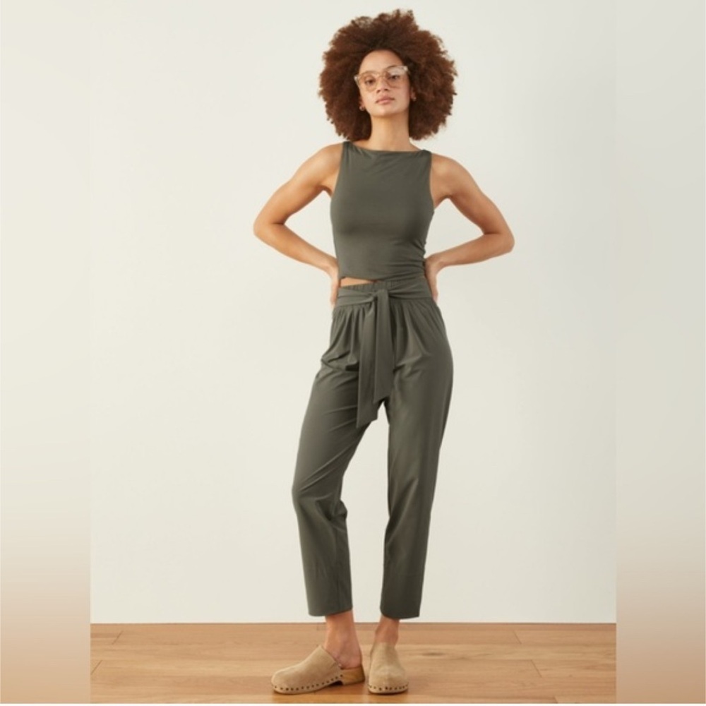 ADAY Easy Days Staight Leg Pants In Forest Size M